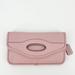 Coach Bags | Coach Leather Foldover Cut Out Clutch Crossbody | Color: Pink | Size: Os