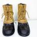 Polo By Ralph Lauren Shoes | Cold Winter Boots, Brown Leather, Happy Rubber Soul Snow Boots, Size 7 | Color: Black/Brown | Size: 7bb