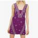 Free People Dresses | Free People Embroidered Purple Mini Dress Size Sm | Color: Pink/Purple | Size: S