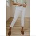Levi's Jeans | Levi’s Classic Exposed Button Front Skinny Ankle Jeans White New | Color: White | Size: 30