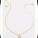 Anthropologie Jewelry | Anthropologie Lucky Horseshoe Pendant Necklace - Gold | Color: Gold | Size: Os