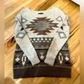 American Eagle Outfitters Sweaters | Aztec Wool Sweater Xs | Color: Brown/Tan | Size: Xs