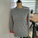 J. Crew Sweaters | J.Crew Wool Cashmere Blend Women’s Crewneck Sweater Gray/Orange Sizem Pre Owned | Color: Gray | Size: M