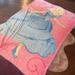 Disney Other | Disney Cinderella Big Blanket Pink Blue Yellow Butterflies & Clock 5ft X 7ft | Color: Blue/Pink | Size: 5ft X 7ft