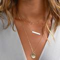 Free People Jewelry | Layered Necklace Gold Universe | Color: Gold | Size: Os