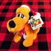 Disney Toys | Christmas Pluto Vintage Disneyland Walt Disney World Holiday Plush Dog Winter | Color: Orange/Red | Size: Osbb