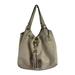 Michael Kors Bags | Michael Kors Camden Cream Pebbled Leather Tassel Drawstring Satchel Bag Purse | Color: Cream | Size: Os