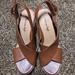 American Eagle Outfitters Shoes | American Eagle By Payless | Woman’s Brown Sandals | Size 7.5 | Color: Brown/Cream | Size: 7.5