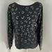 Anthropologie Sweaters | Anthropology “Mystree” Gray/Gold Acrylic Animal Print Crew Neck Sz S/M | Color: Gold/Gray | Size: S/M