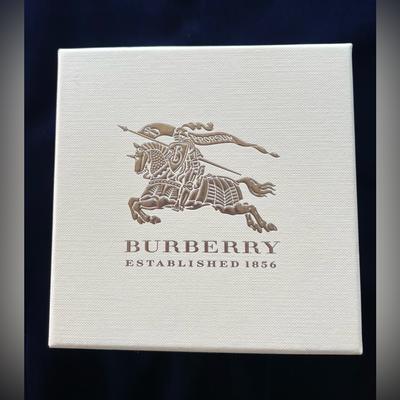 Burberry Accessories | Authentic Burberry Watch Box Large Logo Gold Embossed. Box Only | Color: Gold/Tan | Size: 5 3/4” W X 5 3/4” H X 4 1/4” Deep