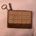 Coach Bags | Coach Signature Pattern Id Wallet | Color: Brown | Size: Os