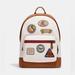 Coach Bags | Coach Cj512 West Backpack With Patches In Chalk Multi | Color: White | Size: Os