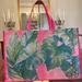 Lilly Pulitzer Bags | Lilly Pulitzer Reusable Jumbo Shopper Tote Bag | Color: Green/Pink | Size: Os