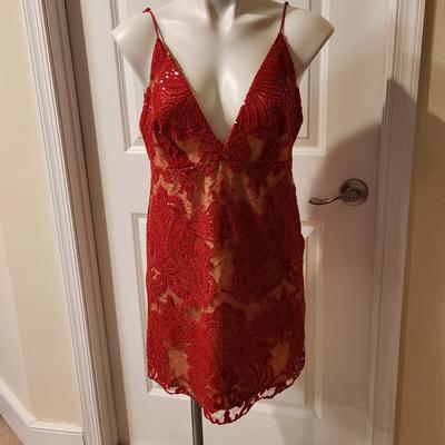 Free People Dresses | Free People Red Short Dress Size 8 | Color: Red | Size: 8