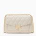 Kate Spade Bags | Kate Spade Carey Small Quilted Leather Flap Shoulder Crossbody Bag | Color: Gold/White | Size: Small