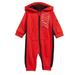 Nike One Pieces | Nike Baby Boy Zip Hooded Coverall ~ Black, Red & Silver Therma Dri-Fit Nwt 0/3m | Color: Black/Red | Size: 0-3mb