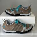 Adidas Shoes | Almost New! Natural Suede Leather Adidas Hiking Shoes - Size 9 Womens - Worn 2x! | Color: Blue/Gray | Size: 9