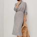 Anthropologie Dresses | Anthropologie Gray Mariah Ribbed Knit Sweater Dress - Medium Petite | Color: Gray | Size: Lp