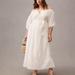 Anthropologie Dresses | By Anthropologie Off-The-Shoulder Peasant Dress | Color: Cream/White | Size: 1x