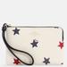 Coach Bags | Coach Corner Zip Wristlet With American Star Print | Color: Blue/Red | Size: 6 1/4" (L) X 4" (H) X 1/2" (W)