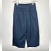 J. Crew Pants & Jumpsuits | J. Crew Collection Wide Leg Pants Womens 6 Navy Blue High Rise Culottes Flared | Color: Blue | Size: 6