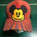 Disney Accessories | Mickey Mouse Vintage Look Classic Adjustable Hat Disney Parks Cap | Color: Orange/Red | Size: Osb