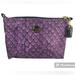 Coach Bags | Coach Taylor Snake Print Cosmetic Bag | Color: Black/Purple | Size: Os