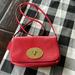 Coach Bags | Coach 52896 Pebbled Leather Clutch Crossbody Red | Color: Red | Size: Os