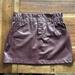 Zara Skirts | Faux Leather Mini Skirt Zara | Color: Purple/Red | Size: Xl