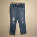 Levi's Jeans | Levis 724 High Rise Distressed Straight Medium Washed Jeans Size 33 | Color: Blue | Size: 33