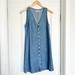 Madewell Dresses | Madewell Denim Button Front Sundress | Color: Blue | Size: Xs