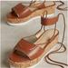 Anthropologie Shoes | Anthropologie Farylrobin Rory Flatforms Size 9.5 In Honey | Color: Brown | Size: 9.5