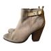 Coach Shoes | Coach Hewes Leather Suede Block Heel Booties In Gray Women’s Size 7.5 | Color: Gray | Size: 7.5