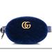 Gucci Bags | Gucci Blue Velour Marmont Matelasse Belt Bag | Color: Blue | Size: Os