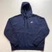 Nike Tops | 044 - Nike Air Swoosh Athletic Navy Blue Pullover Sweatshirt Hoodie | Color: Blue/White | Size: Xl