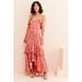 Anthropologie Dresses | Anthropologie Keepsake Tiered Maxi Dress $228 | Color: Pink/Red | Size: S