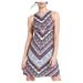 Athleta Dresses | Athleta Santorini Theta Dress Boho Stretch Red And Blue Knee-Length Women's Xxs | Color: Blue/Red | Size: Xxs