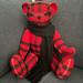 Burberry Other | Burberry Collectible Large Red Check Teddy Bear | Color: Black/Red | Size: Height 22.25", Width 14", Depth 6.5"