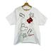 Disney Tops | Disney Parks White Mickey Mouse T-Shirt Xl (Men's M) | Color: Red/White | Size: Xl