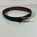 Coach Accessories | Coach Black Leather Belt With Tan Stitching | Color: Black/Brown | Size: 38 In Or 95 Cm