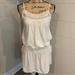 American Eagle Outfitters Dresses | Aeo Creamy Ivory Halter Mini Dress Medium | Color: Cream/Silver | Size: M