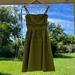 Anthropologie Dresses | Anthropology, Maeve Olive Green Dress With Pockets | Color: Green | Size: 2p