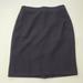 J. Crew Skirts | J Crew Skirt Womens 00p Black Wool Pencil Skirt Lined Slit Back Zip Style Ac280 | Color: Black | Size: 00p