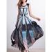 Anthropologie Dresses | Anthropologie Sophie Duran Hazy Woods Watercolor Ombre Silk Lace Maxi Dress | Color: Blue | Size: 2