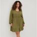 Torrid Dresses | Brand New Torrid Voluminous Textured Stretch Rayon Mini Skater Dress | Color: Green | Size: 4x