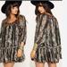 Free People Dresses | Free People Gypsy Mini Dress Tunic Embroidered Sm | Color: Black/White | Size: S