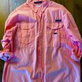 Columbia Shirts | Columbia Omni Shade Button Down | Color: Pink/White | Size: Xl