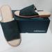 Anthropologie Shoes | Gee Wawa Anthropologie Ariel Suede Deep Sea Gray Slides Sandals New Nib 7.5 | Color: Gray | Size: 7.5