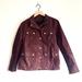 J. Crew Jackets & Coats | J Crew Downtown Field Burgundy Jacket Size S 100% Cotton, Waxed Cotton Finish | Color: Red | Size: S