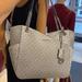 Michael Kors Bags | Michael Kors Jet Set Travel Large Chained Tote Shoulder Bag Mk Silver Nwt | Color: Silver | Size: Various